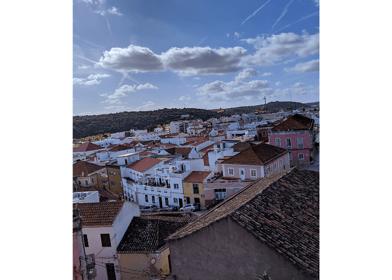A view over the rooftops of Silves Portugal