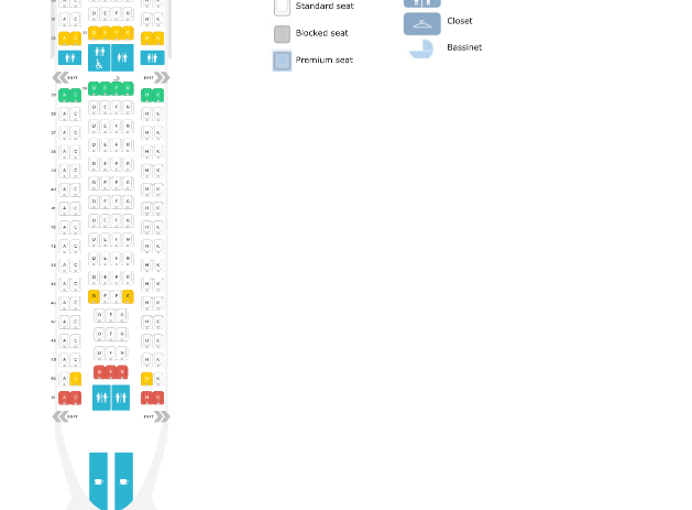 Another seat map from Seat Guru
