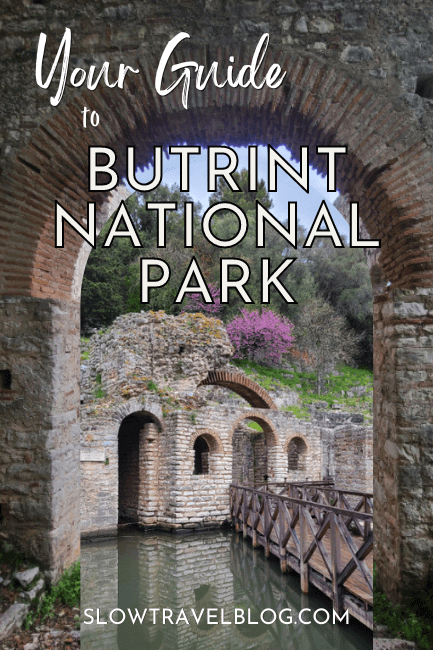 Your Guide to Butrint National Park with photos of the chapel to god Asclepus in an arch of the Great Basilica