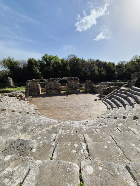 The Roman Theatre in Butrint National park.