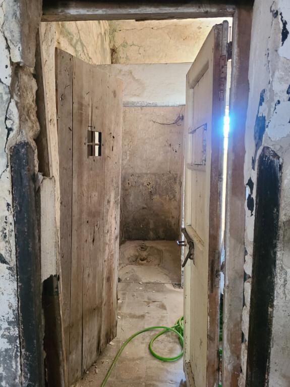 A look inside a prison cell at Gjirokaster Castle